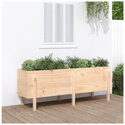 vidaXL Garden Raised Bed 160x50x57 cm Solid Wood Pine S0671358065