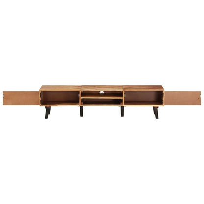 vidaXL TV Cabinet 145x35x35 cm Solid Acacia Wood S0671177425