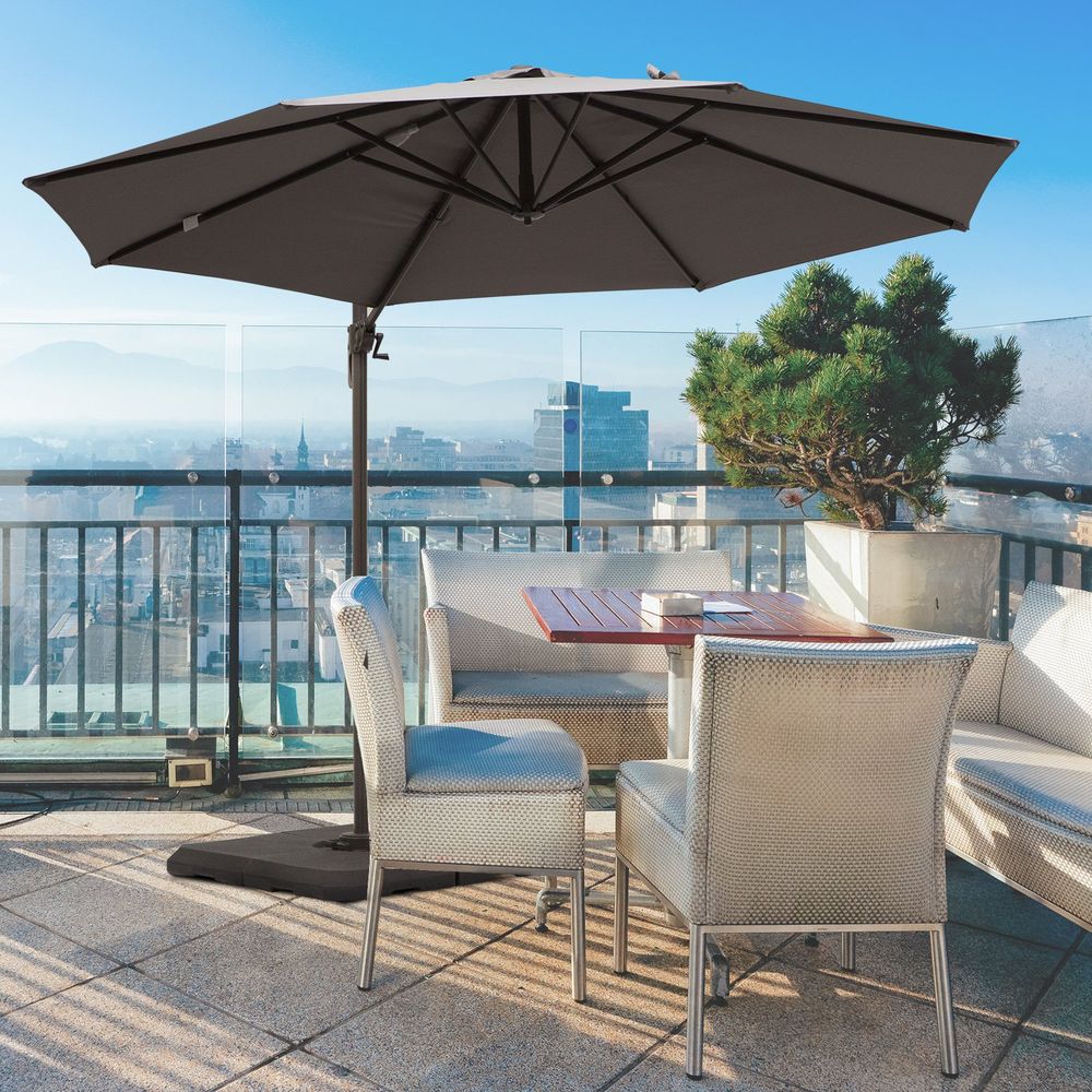 3m Cantilever Aluminium Frame Outdoor Garden Parasol V067942176