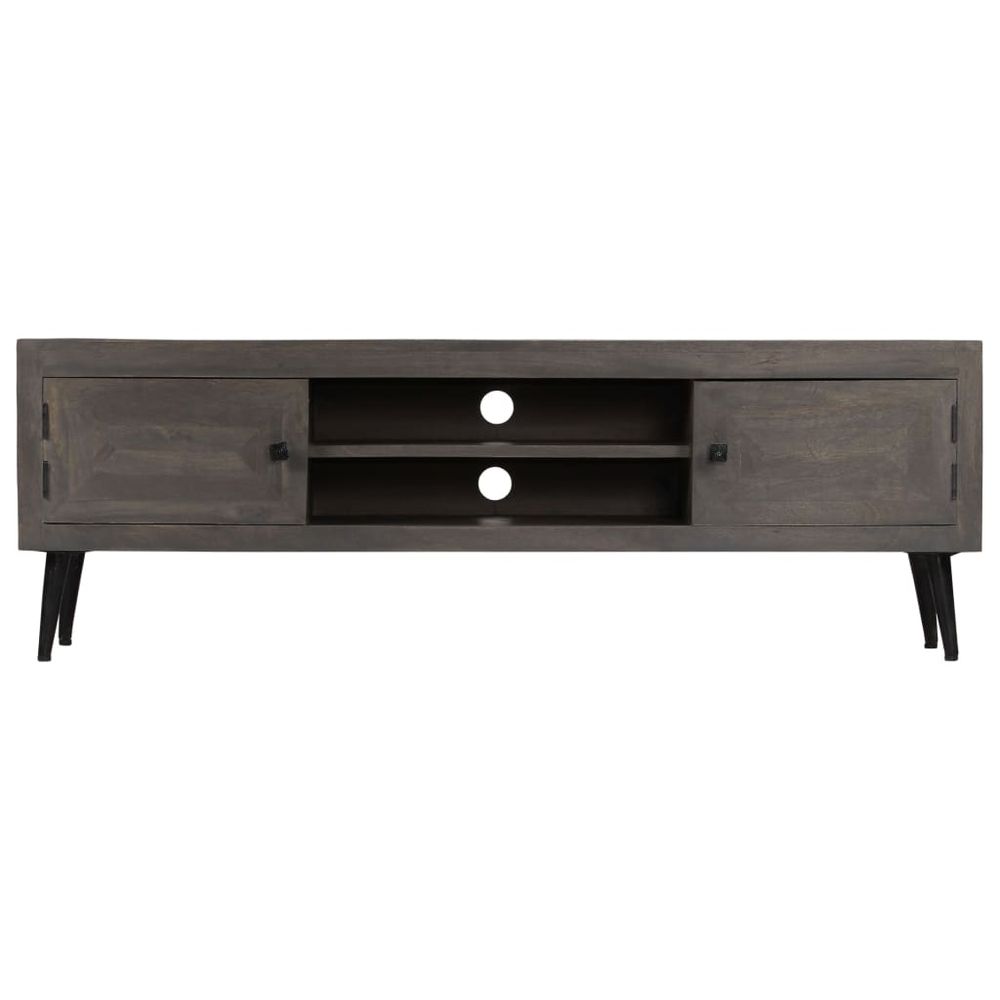 TV Cabinet Solid Mango Wood 140x30x45 cm S069791611