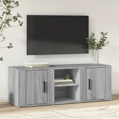 vidaXL TV Cabinet White 100x31.5x35 cm Engineered Wood V0671393604