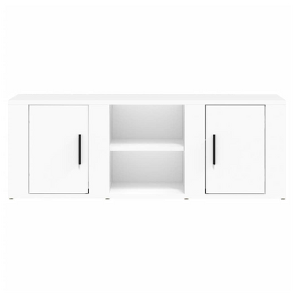 vidaXL TV Cabinet White 100x31.5x35 cm Engineered Wood V0671394828