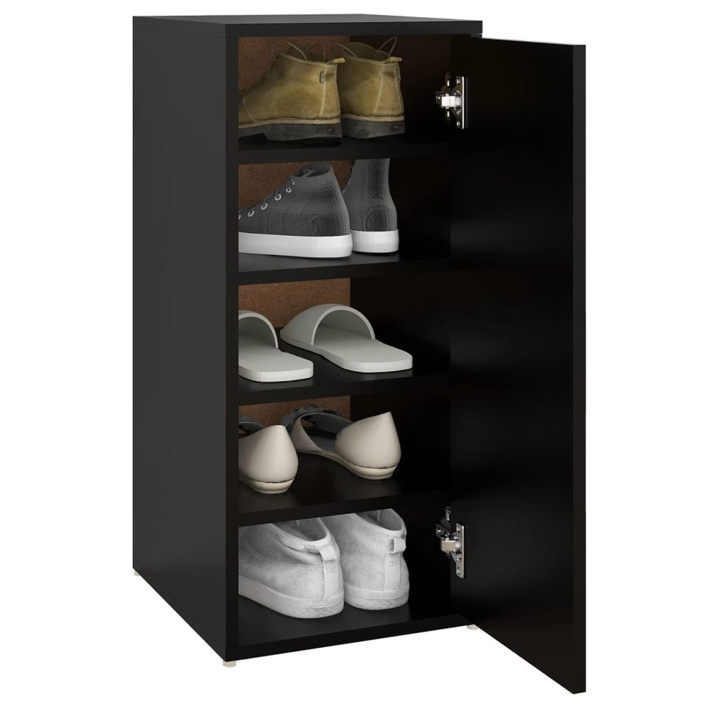 Shoe Cabinet Black 32x35x70 cm Engineered Wood V0671201427