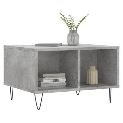 vidaXL Coffee Table Concrete Grey 60x50x36.5 cm Engineered Wood S0671358889