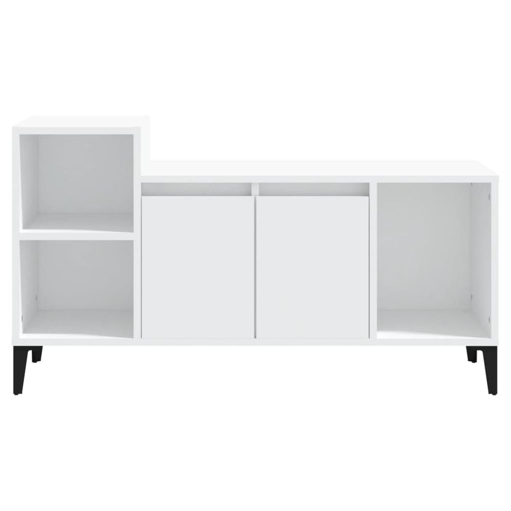 vidaXL TV Cabinet White 100x35x55 cm Engineered Wood S0671090747