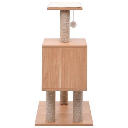 vidaXL Cat Tree with Sisal Scratching Mat 82 cm S069789603