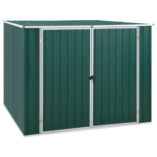 Garden Shed Green 195x198x159 cm Galvanised Steel V0671188126