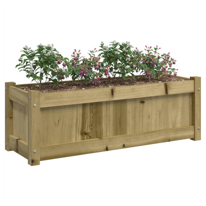 vidaXL Garden Planter 90x31x31 cm Impregnated Wood Pine S0671383092