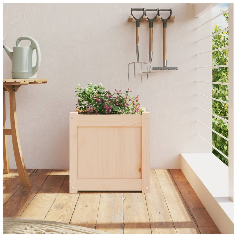 vidaXL Garden Planter 40x40x40 cm Solid Wood Pine S0671384846