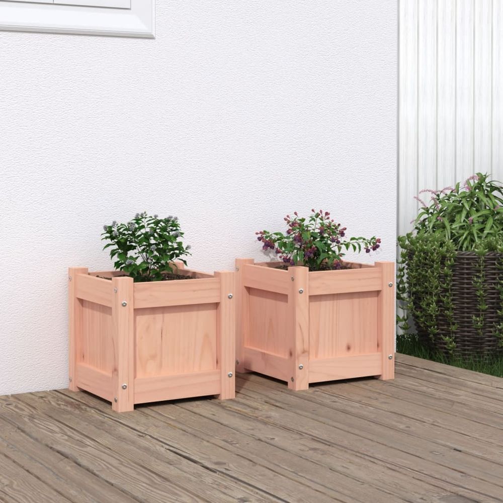 vidaXL Garden Planters 2 pcs Solid Wood Douglas S0671387997