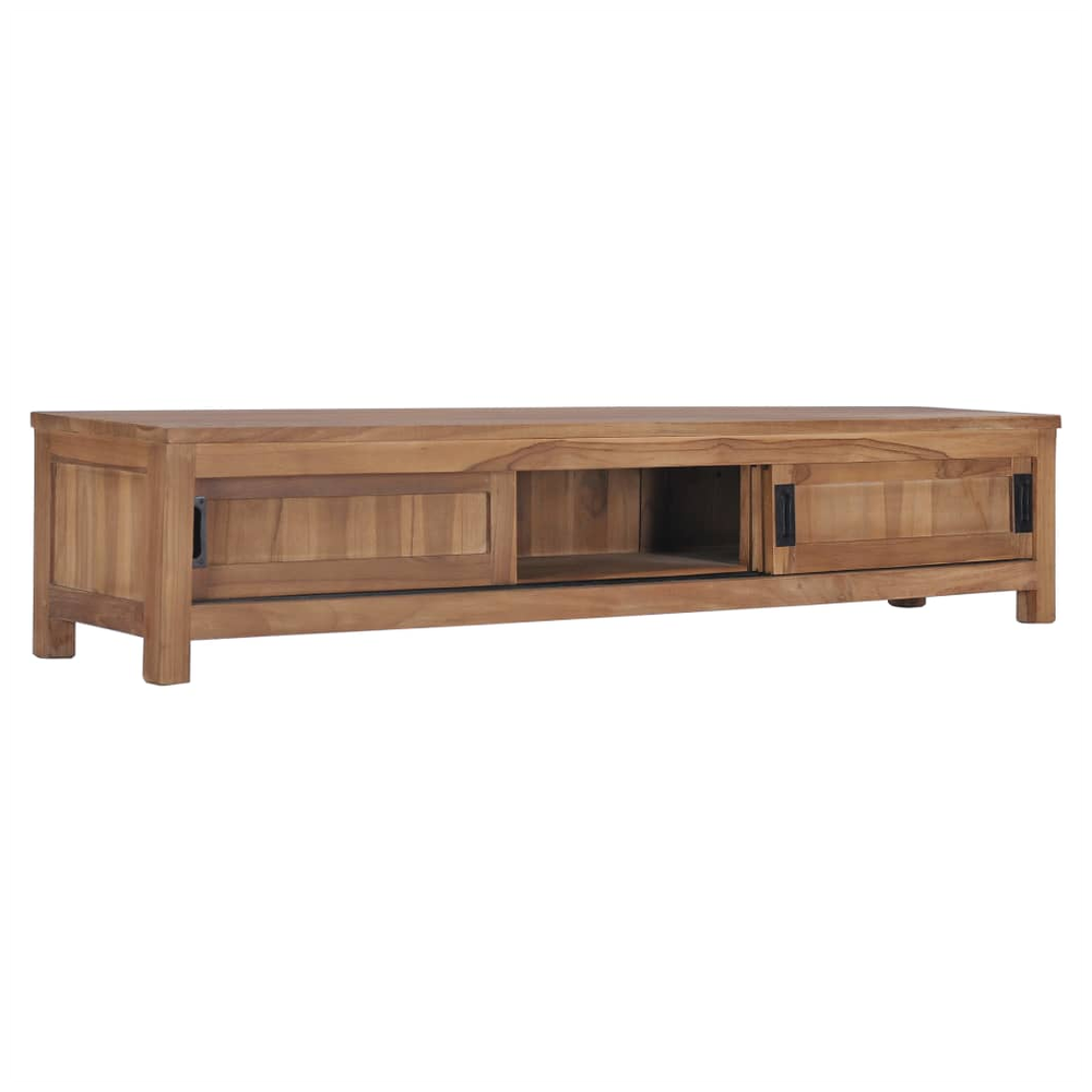 TV Cabinet 150x30x30 cm Solid Teak Wood S0671175314