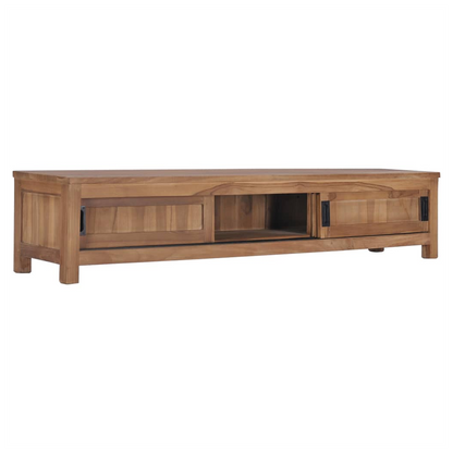 TV Cabinet 150x30x30 cm Solid Teak Wood S0671175314