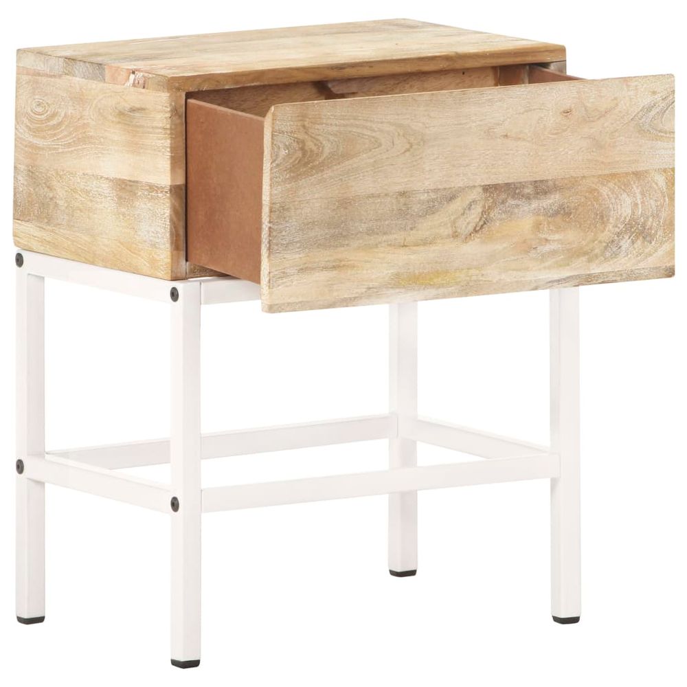 Bedside Table 40x30x50 cm Solid Mango Wood S069807005