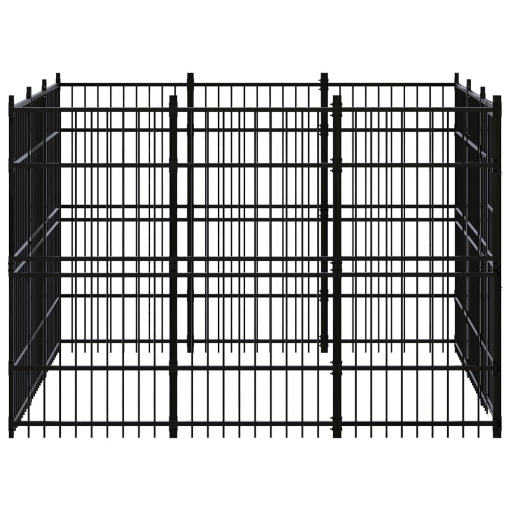 Outdoor Dog Kennel Steel 8.29 m� V067940962