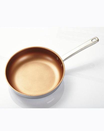 11 pieces Pan Set Stainless Steel Copper Non-Stick Healthy Cooking K310SS