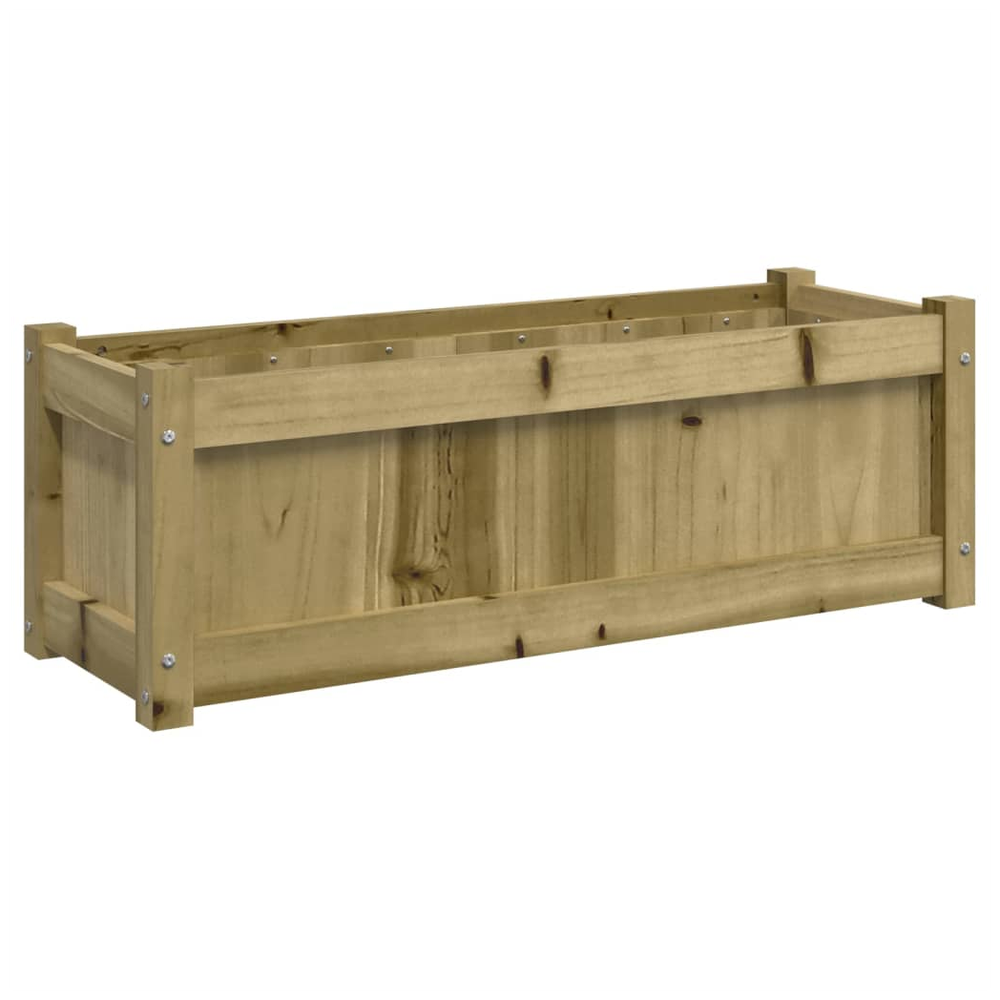 vidaXL Garden Planter 90x31x31 cm Impregnated Wood Pine S0671383092