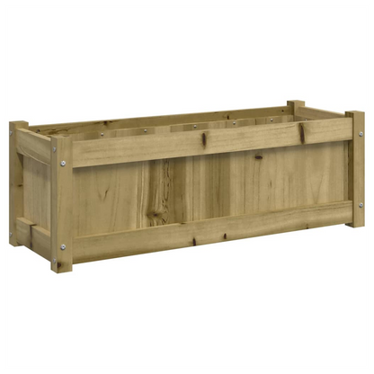 vidaXL Garden Planter 90x31x31 cm Impregnated Wood Pine S0671383092