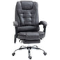 Vintage High Back Heated Massage Office Chair w/ 6 Vibration Points, Dark Grey S0671114560