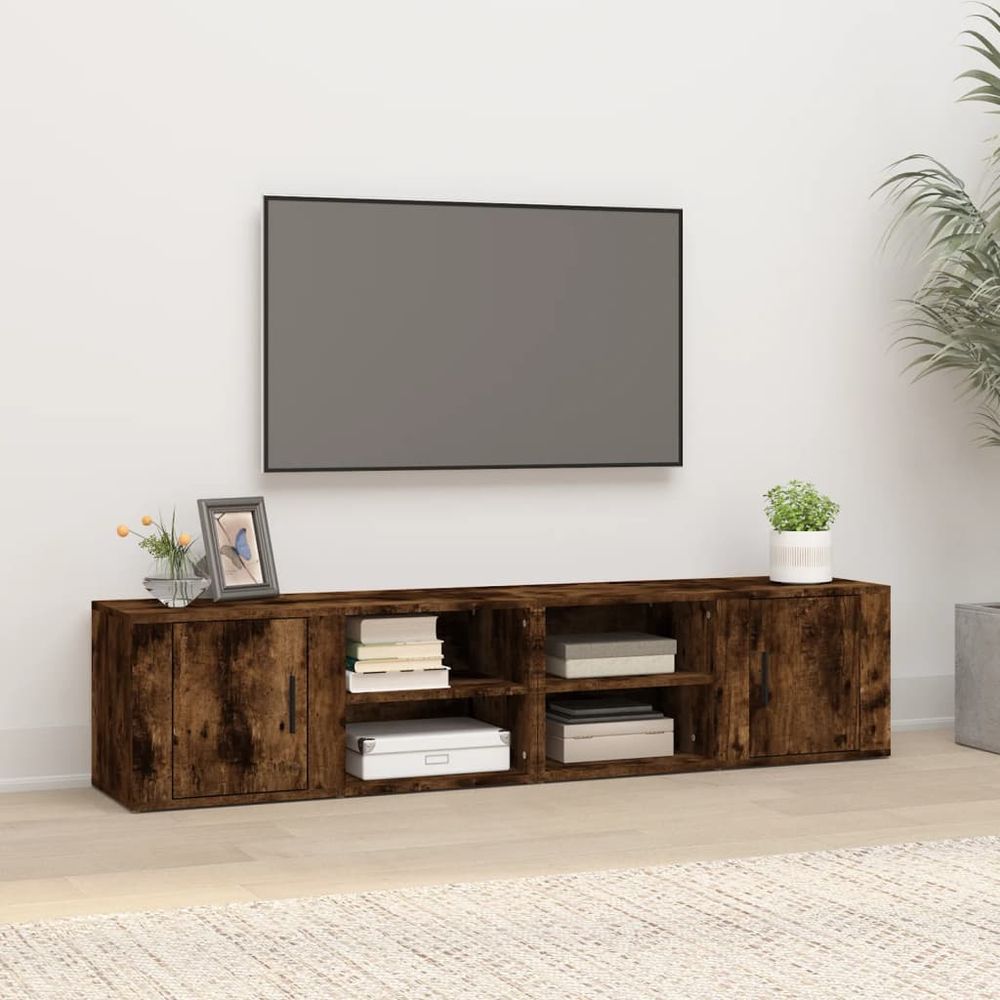 vidaXL TV Cabinet White 80x31,5x36 cm Engineered Wood V0671393611