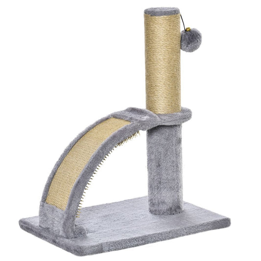 Cat Tree Climbing Activity Center with Scratching Massage Board Hanging Ball S0671070888