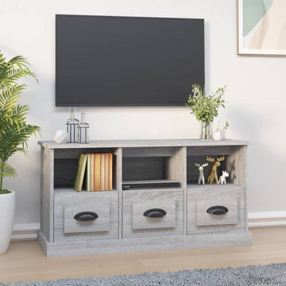 vidaXL TV Cabinet White 100x35x50 cm Engineered Wood S0671160770