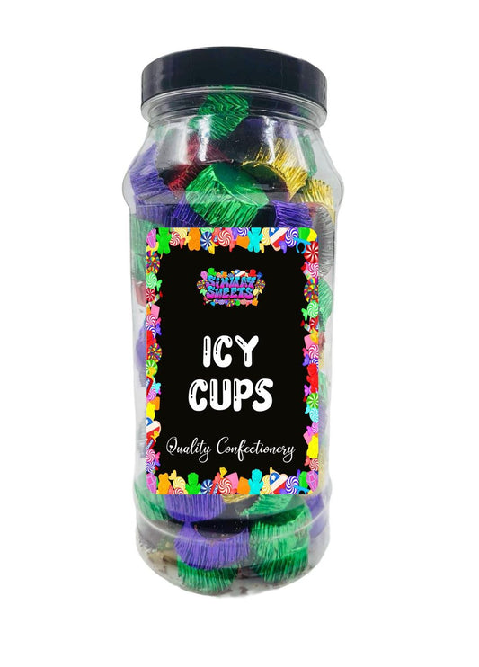 Milk Chocolate Icy Cups Retro Sweets Gift Jar