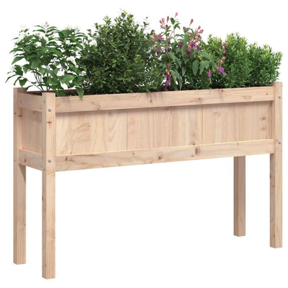 vidaXL Garden Planters 2 pcs with Legs Solid Wood Pine S0671388018