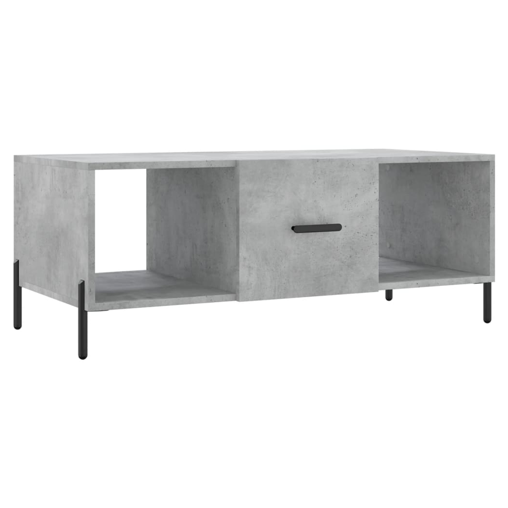 vidaXL Coffee Table Concrete Grey 102x50x40 cm Engineered Wood S0671256847