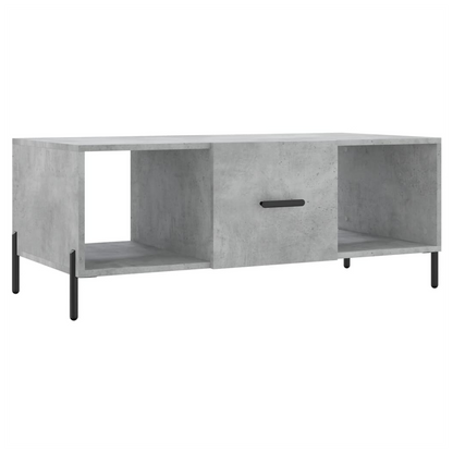 vidaXL Coffee Table Concrete Grey 102x50x40 cm Engineered Wood S0671256847