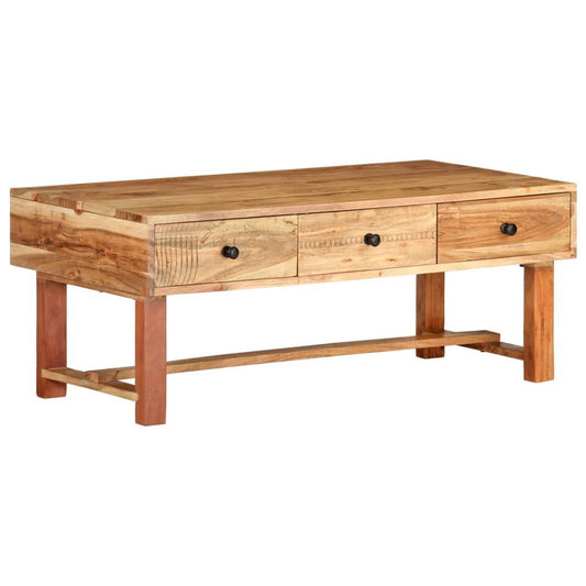 Coffee Table 100x50x40 cm Solid Acacia Wood S069807629