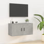 vidaXL Wall Mounted TV Cabinet White 57x34.5x40 cm V0671394822