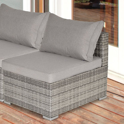 Garden Furniture Rattan Single Sofa with Cushions V067942530