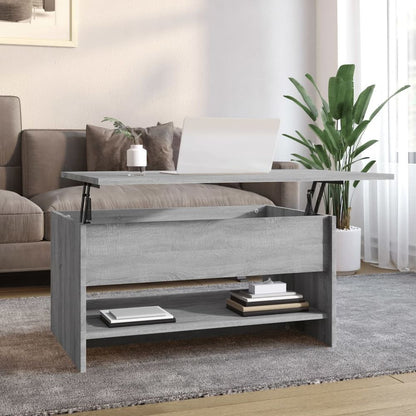 Coffee Table Smoked Oak 80x50x40 cm Engineered Wood S0671026321