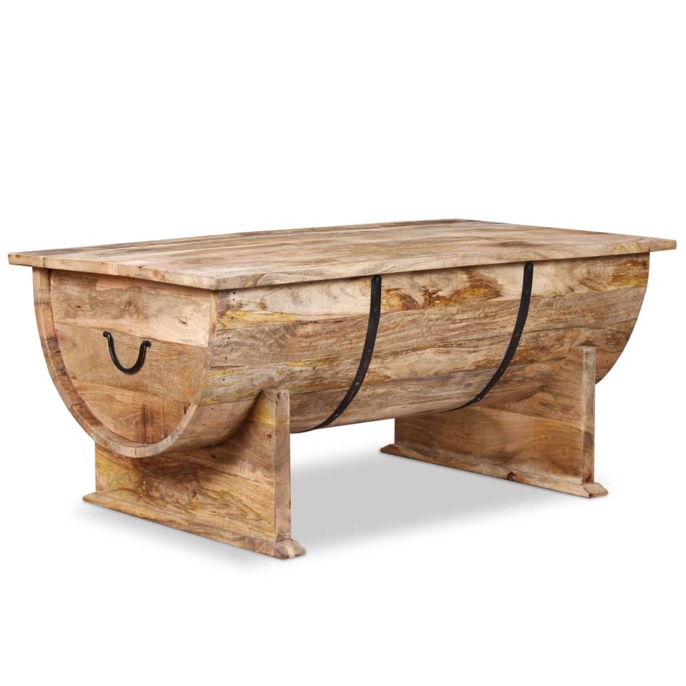 vidaXL Coffee Table Solid Mango Wood 88x50x40 cm S0671168530