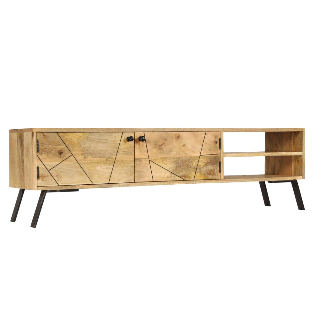 vidaXL TV Cabinet Solid Mango Wood 140x30x40 cm S0671172794