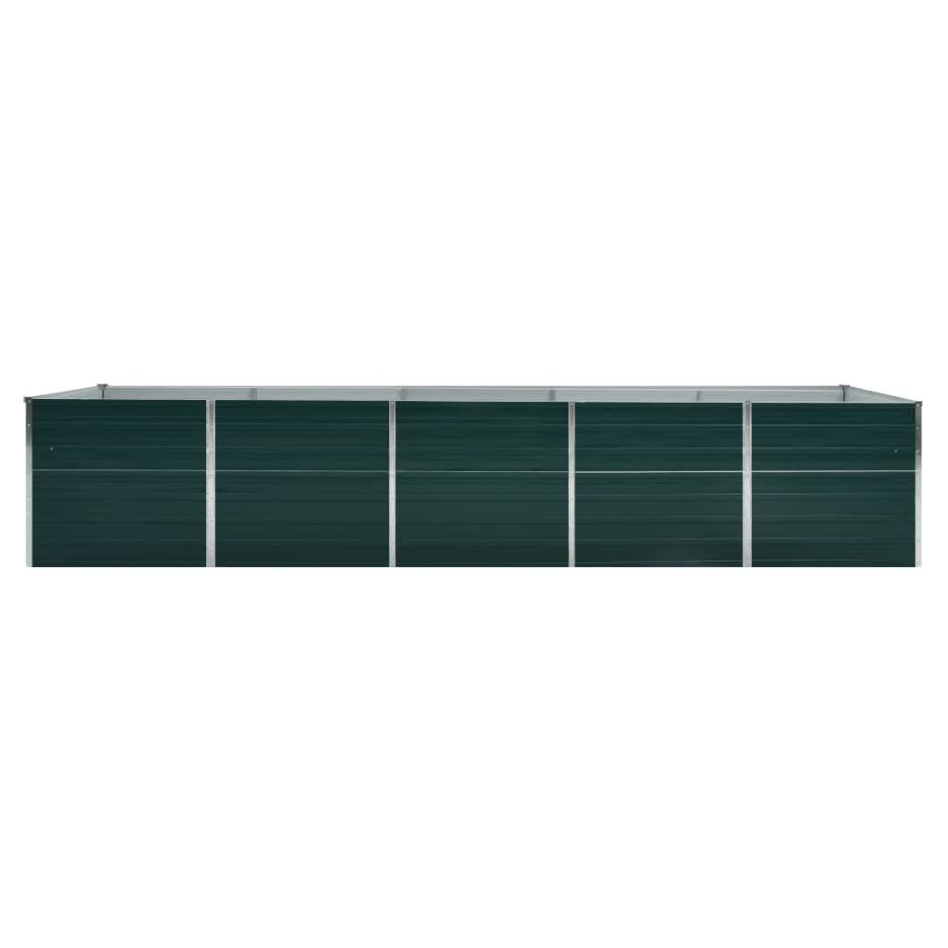 Raised Garden Bed 160x80x77 cm Galvanised Steel Green V0671191679