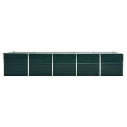 Raised Garden Bed 160x80x77 cm Galvanised Steel Green V0671191679