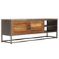 TV Cabinet Recycled Teak and Steel 120x30x40 cm S069791712