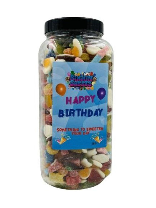 Happy Birthday 3kg Jar - Fizzy & Jelly Mix