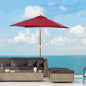 2m x 1.5m Patio Garden Parasol Sunshade Canopy Outdoor Backyard Furniture 6 Ribs V067942461