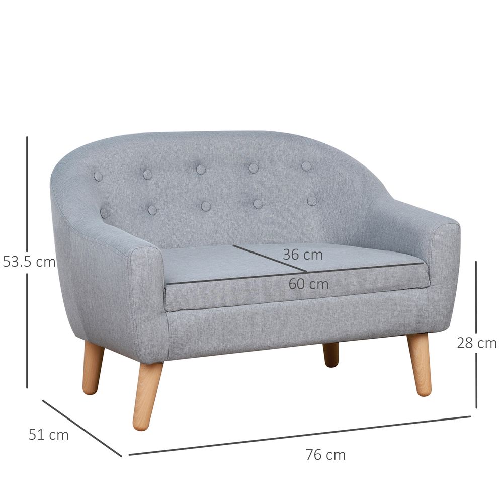 Kids Mini Sofa Children Armchair Seating Chair Bedroom Playroom Furniture Grey S0671347036