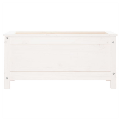 vidaXL Garden Planter White 82.5x40x39 cm Solid Wood Pine S0671357706