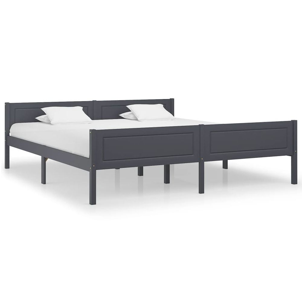 vidaXL Bed Frame Solid Pinewood 90x200 cm V0671190415