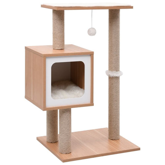 vidaXL Cat Tree with Sisal Scratching Mat 82 cm S069789603