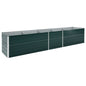 Raised Garden Bed 160x80x77 cm Galvanised Steel Green S069811483