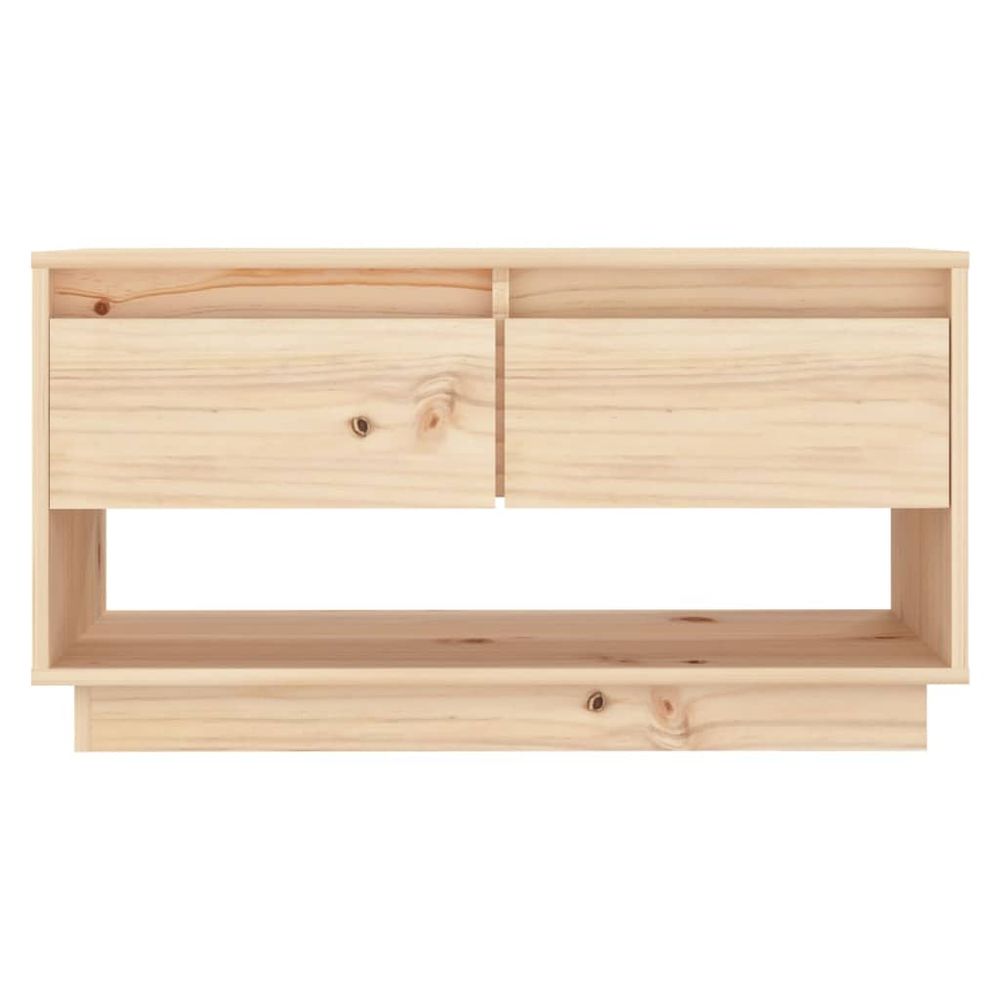 vidaXL TV Cabinet 74x34x40 cm Solid Wood Pine S0671162189