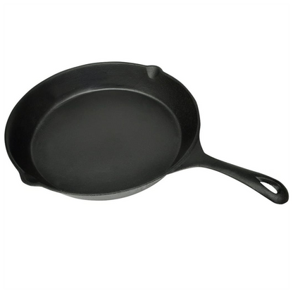 vidaXL Grill Fry Pan Cast Iron 30 cm Round S0671177380