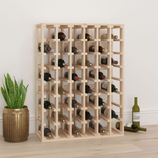 Wine Rack 70x33x94 cm Solid Wood Pine S0671093813