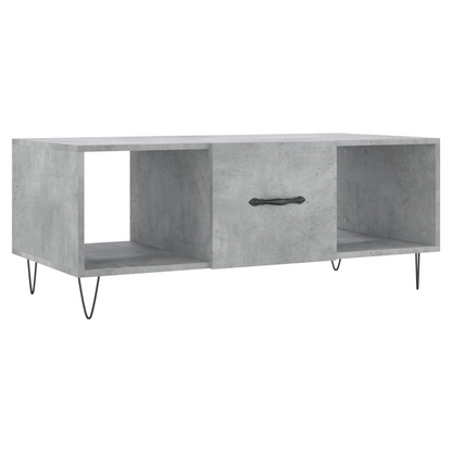 vidaXL Coffee Table Concrete Grey 102x50x40 cm Engineered Wood S0671256899