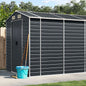 vidaXL Garden Shed Anthracite 191x640x198 cm Galvanised Steel S0671351145